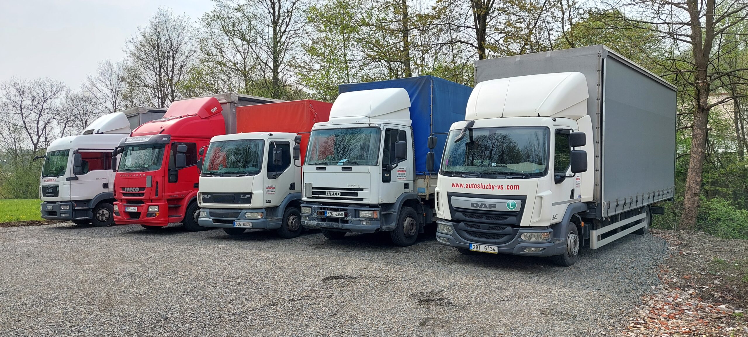 Vozový park Autodopravy Koutný na Vsetíně
